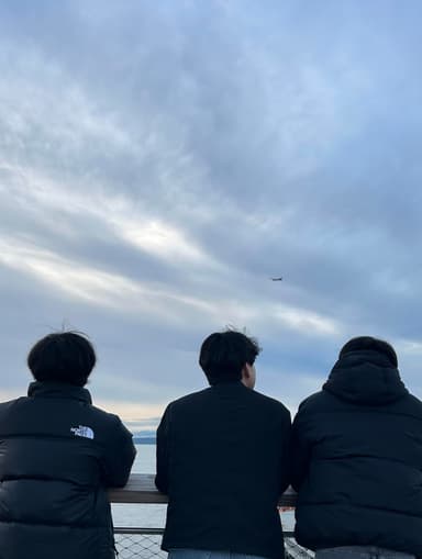 Friends by the water